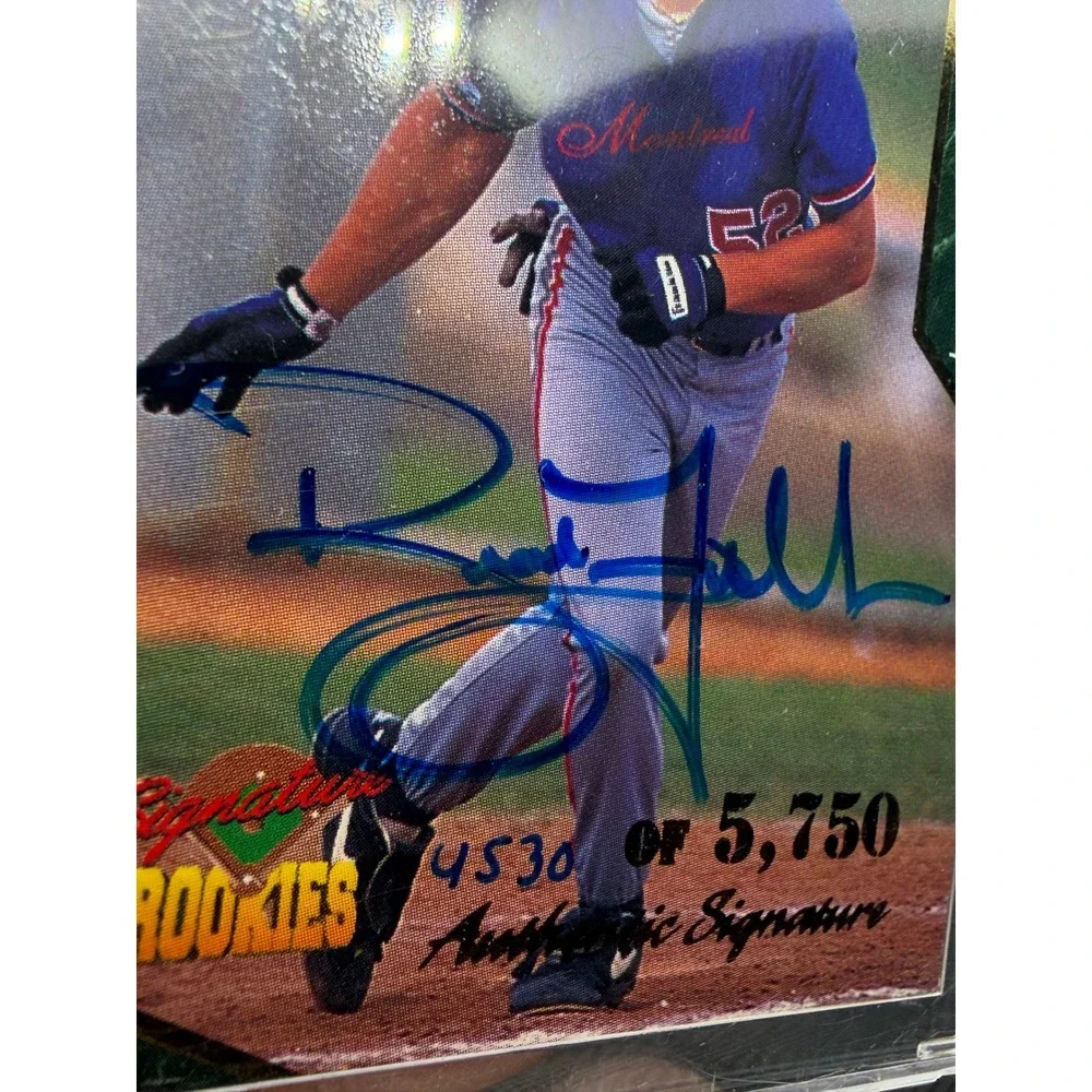1995 Signature Rookies Brad Fullmer Montreal Expos Auto /5750 Baseball Card